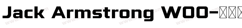 Jack Armstrong W00字体转换